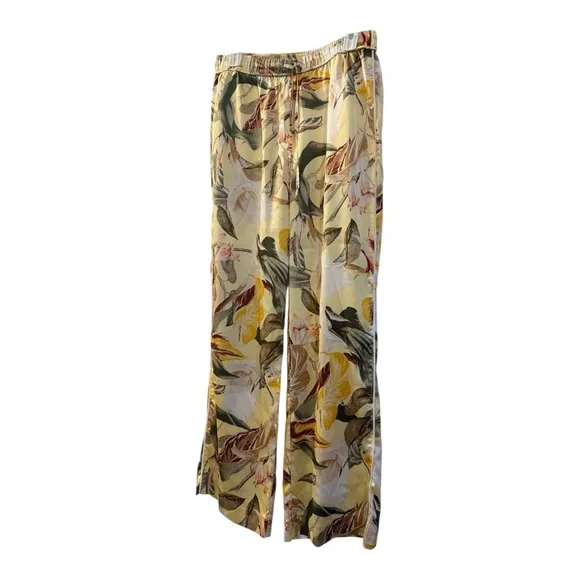 White House Black Market Floral Pajama Set - Yellow and Green - Picture 3 of 9